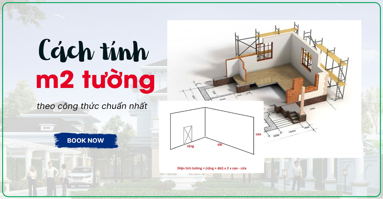 Cách tính diện tích tường nhà chuẩn