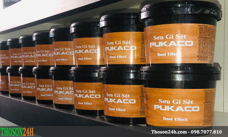Sơn rỉ sét Pukaco được ưa chuộng hiện nay son gi set pukaco